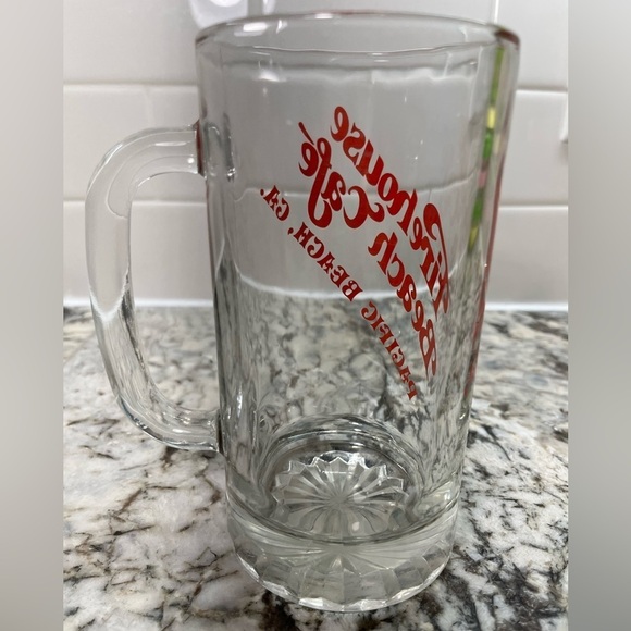 🍺 Vintage Firehouse Beach Cafe Glass Beer Mug | Pacific Beach, CA - Picture 4 of 8